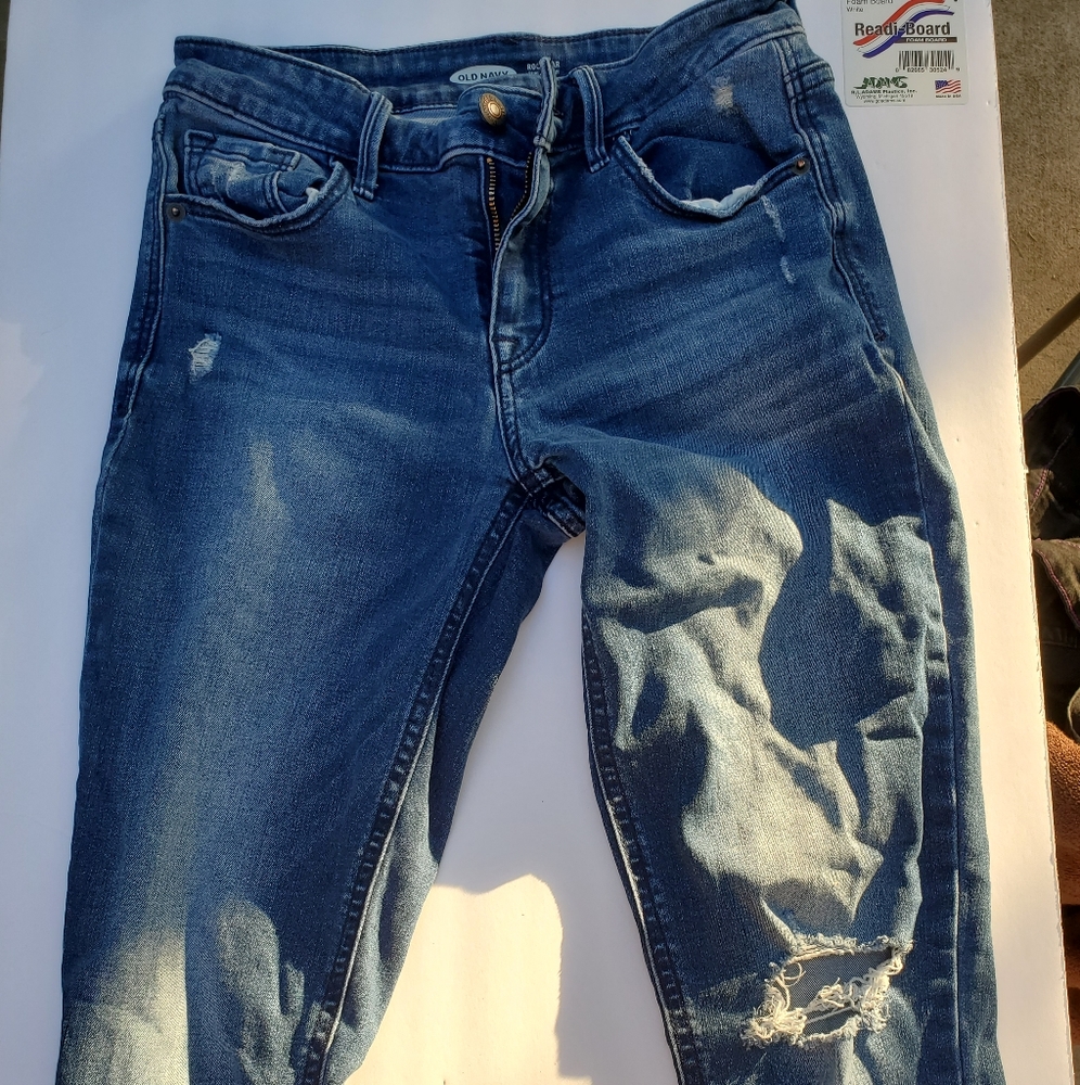 Blue old navy extra stretchy Jean's